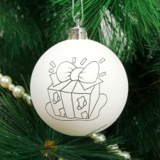 New Year's Christmas tree decoration for painting 