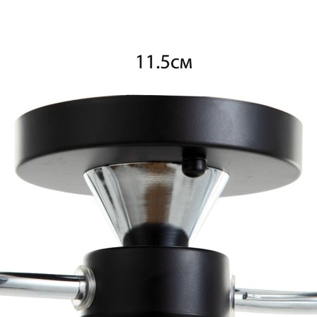 Avtal chandelier 2he27 40W black-chromium 53x20x23 cm Bayerlux-4