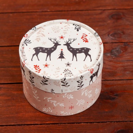 Box "New Year deer" hooked without a window 12 x 8 cm-3