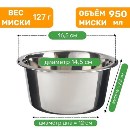 Standard bowl, 950 ml-1