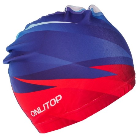 Шапочка для плавания взрослая ONLYTOP Swim, тканевая, обхват 54-60 см-5