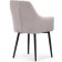 Stool on the metal frame Rainer MR -28 Metal/velor, black/gray 57x57x86 cm
