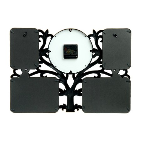 Wall clock, series: photo frames, "family tree", smooth move, D-18 cm, 33 x 48 cm-7