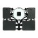 Wall clock, series: photo frames, "family tree", smooth move, D-18 cm, 33 x 48 cm