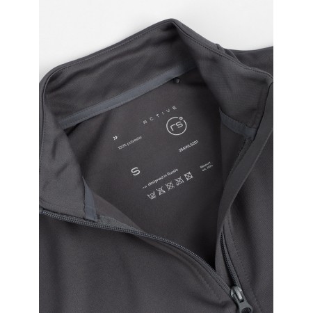 Long -line male Resport, on a zipper, p. 52, the color is gray, basic, with a long sleeve-12