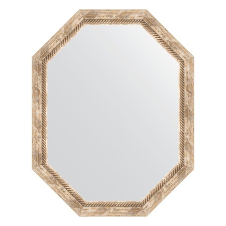 Mirror in the baguette frame, Provence with weaving 70 mm, 73x93 cm