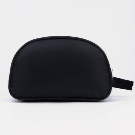 Cosmetic bag on lightning, 2 departments, black color-1