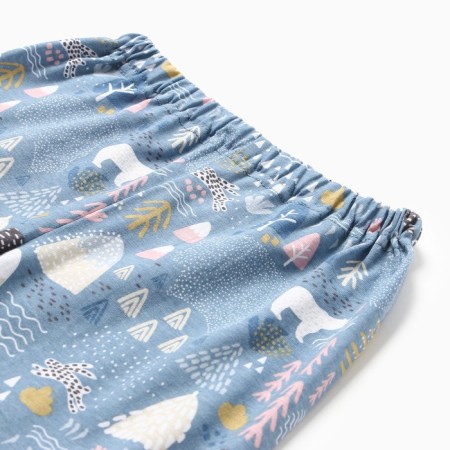 Pajamas for a boy, gray/indigo color, height 116 cm-7