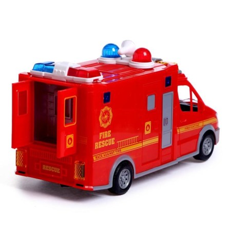 The Fire Service machine works on batteries, light and sound effects-3