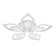 Ceiling light ESCADA, 10288/10LED. 1x130W, LED, 9758LM, 3000-6500K, 660x660x100 mm, white color