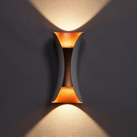 Facade lamp "Elegant", FSD-090, 6 W, 3000K, IP65, 220 V, metal, white and golden-6