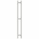 Electric heated towel rail Grois Orso, 110x1200 mm, 3 crossbars, lower rights, white