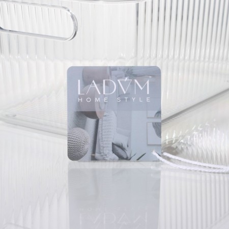 Storage container with handle LadOM "Crystal", 31.5 × 16.5 × 11.5 cm, color transparent color-3
