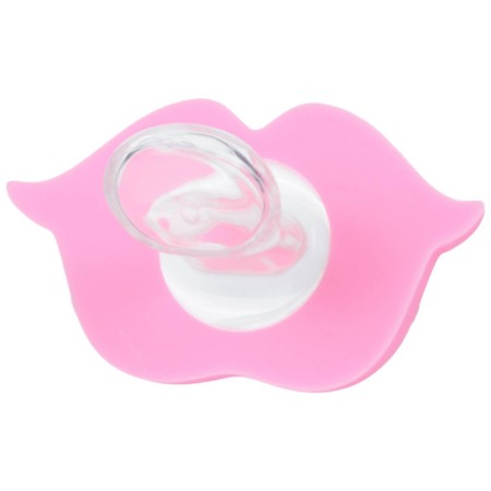 Silicone orthodontic dummy "bunny", from 0 months, with a cap-6