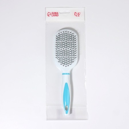 The comb is massage, ventilated, 6.5 × 23.5 cm, white/blue color-4