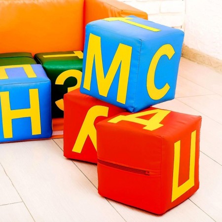 Set of soft cubes "Letter-Divan" 10 pieces-2