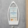 Photo frame plastic in 3 photos 10x15 cm "boat" white 54x26 cm