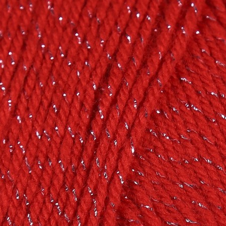 Yarn "Festive" 48% Kashmilon, 48% acrylic, 4% metabolit 160m/50g (046 red)