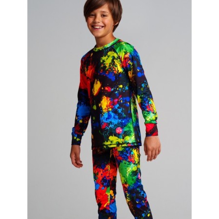 Thermal complex for a boy: trousers, sweatshirt, height 146 cm-1