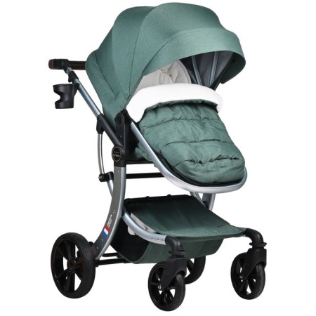 Stroller transformer Farfello Aimile Original New Silver, evergreen color-6