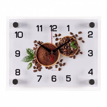 Watching clock, interior "coffee meres", 20 x 25.5 cm, silent