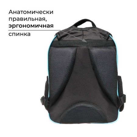 School backpack, 37 x 27 x 16 cm, ergonomic back, calligrata b "Siba"-3