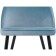Stol on a metal frame Dodo metal/velor, black/blue 48x54x77 cm