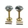 Holder for curtains KD001, one -rod, color gold