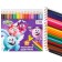 Color pencils, 24 colors, hexagonal, mixes