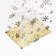 A package with a hard bottom of 11 x 17 x 55 gold "snowflakes"