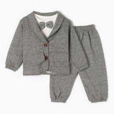Set for a boy, gray color, height 74 cm
