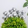 STETER "heart" silver, 3x1.5x2cm / set 30pcs