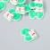 Decor for creativity "Number 3 with an animal" set 10 pcs 2x1.6 cm