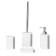 Axentia Lindos dispenser for liquid soap made of polyurezine, 7.2x7.2x18.2 cm, volume 400 ml