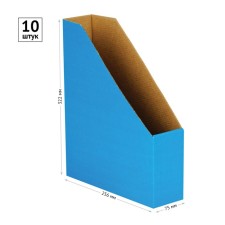 A4 storage, archive from microgofrotcard Calligrata, 75 mm, up to 700 l, blue
