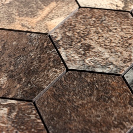 Self -adhesive panel 30*30cm mosaic honeycomb, dark-1
