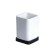 A glass for dental brushes, 12x7.3x7.3 cm, white-black