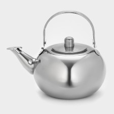 A kettle of stainless steel 