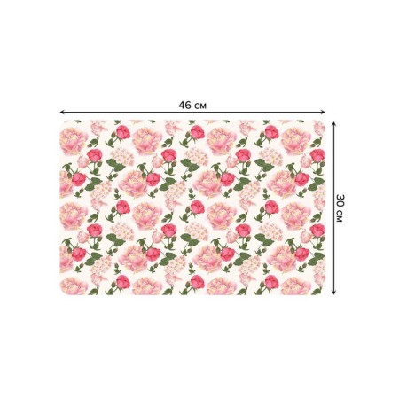 A set of napkins for setting the Table of Flowers, rectangular, rounded edges, size 30x46 cm, 4 pcs-2
