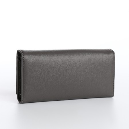 Women's wallet on magnet, gray color-1