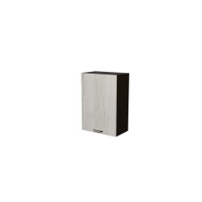 Cabinet hinged with 1 door, 50x30x72 cm, wenge, oak Gray
