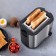 Toster KitFort KT-6251, 800 W, 6 frying modes, 2 toasts, black-silver