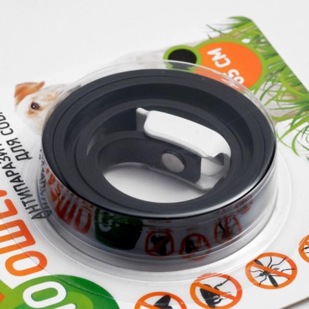 Bio -eshoshens from parasites "Piggon" for dogs from fleas and ticks, black, 65 cm-2