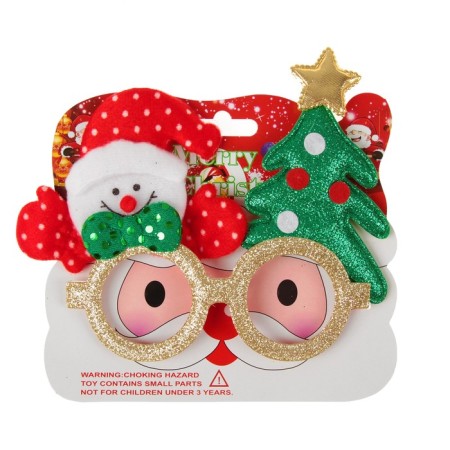 Carnival glasses "Snowman with Christmas tree"-1