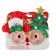 Carnival glasses "Snowman with Christmas tree"