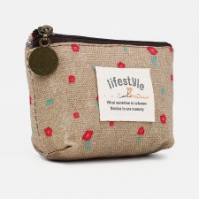 Lightning wallet, beige color
