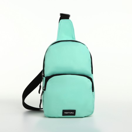 Textura lightning bag, external pocket, mint color-1