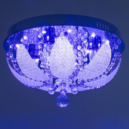 Svetogor chandelier "Zvezda" 4x60W E27 LED lighting chrome 40x40cm-6