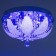 Svetogor chandelier "Zvezda" 4x60W E27 LED lighting chrome 40x40cm