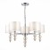 Suspended EVOLUCE lamp. Sle105703-05. Ramer. 5x40 watts, E14, 58x58x43 cm, chromium color